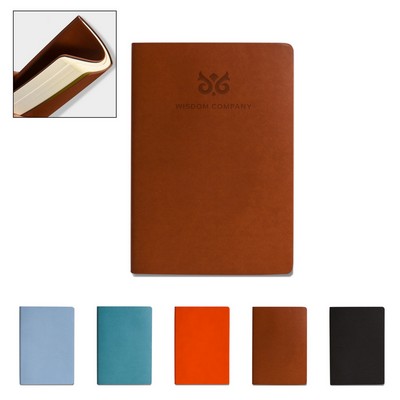 A5 Soft Cover Leather Travel Notebook Journal