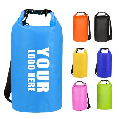 10L Waterproof Dry Bag PVC Outdoor Gear w/ Shoulder Strap