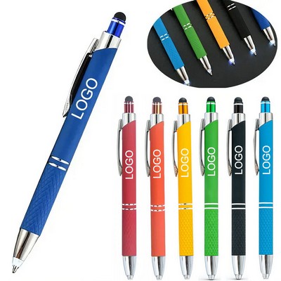 Led Lighted Metal Stylus Ballpoint Pen