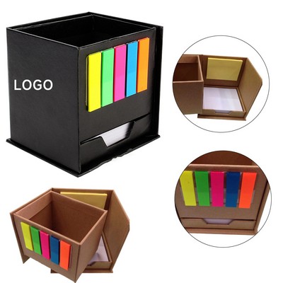 Pen Holder Sticky Note Box