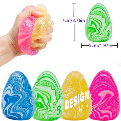 Marbled Easter Egg Stress Toy