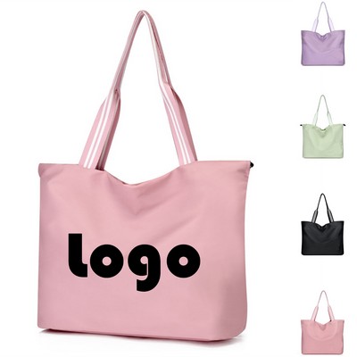 Waterproof Lightweight Large Crossbody Tote with Drawstring for Women