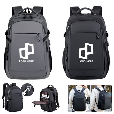 Laptop Backpack With Portable Headphone Jack Design
