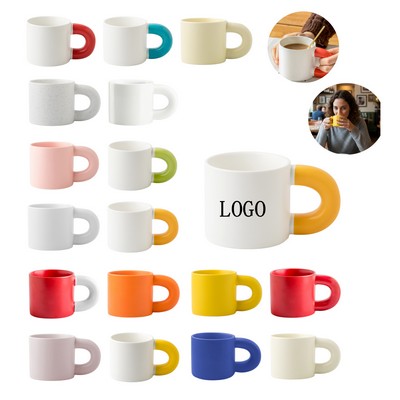 Charming Plump Handle Coffee Cup 11 oz