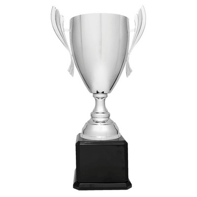 Metal Cup Trophy on Rosewood Royal Piano Finish Base - ACU19