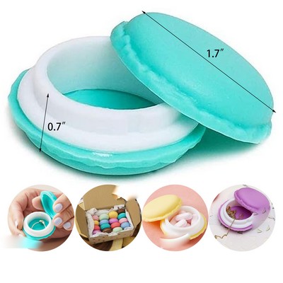 Macaron Pill Case Small Travel Storage Containers