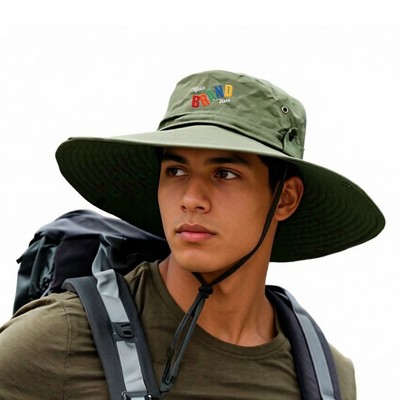 Large Brim Fishing Bucket Hat