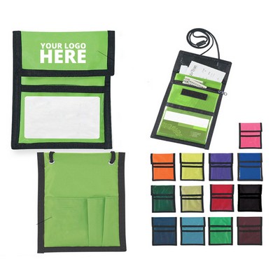 Neck Wallet Badge Holder