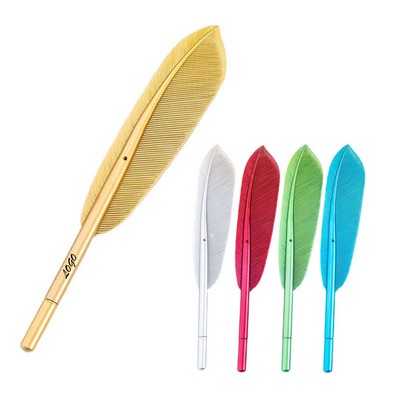 Feather Shape Signature Ballpoint Pen