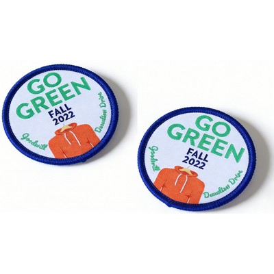 1.5" Custom Woven Patch for Hats & Apparel