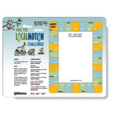 Full Magnetic Memo Board, Rectangle 8.5"x11" Round Corners, Full Color