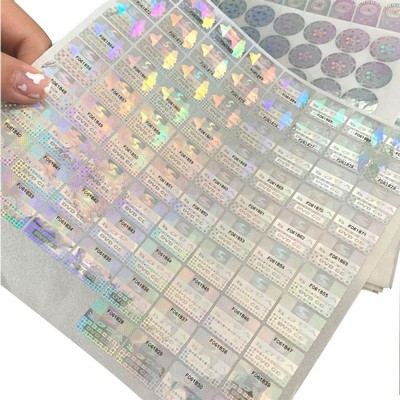 Custom Holographic Laser Anti-Counterfeiting Label & Sticker