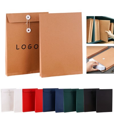 Kraft Paper Envelope With String Tie Closure Folder Case