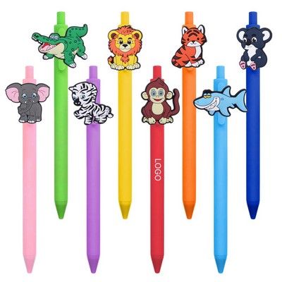 Jungle Safari Series Retractable Gel Pen Animal Kingdom Student Stationery High-Aesthetic