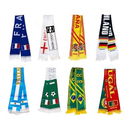 Polyester Tassel Fan Scarf