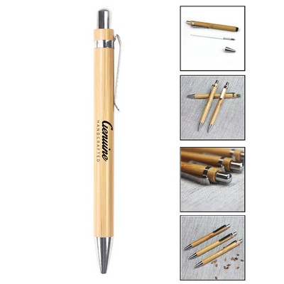 1mm Bamboo Wood Ballpoint Pen