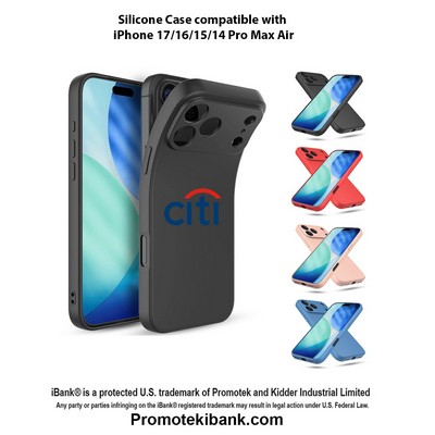iBank ® iPhone Silicone Case compatible with iPhone 17/16/15/14 Pro Max Air