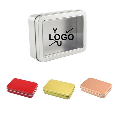 Metal Tin with Clear Lid