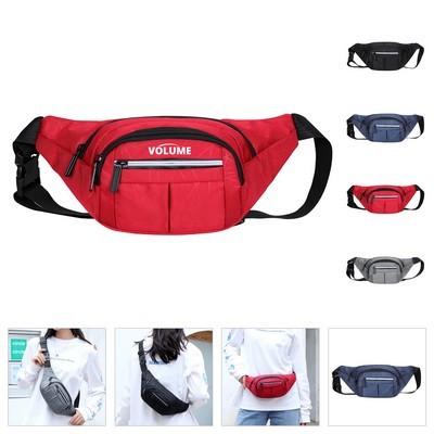 Crossbody Fanny Pack With Reflective Strips