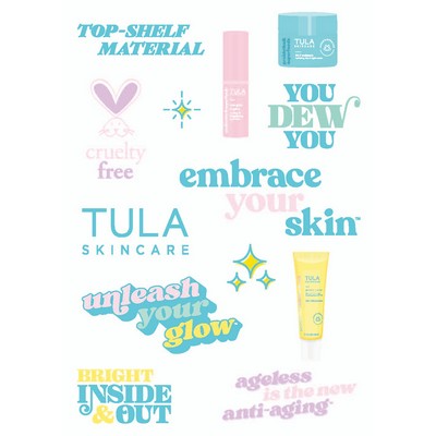 Waterless Peel & Stick Tattoo Custom Assortment Sheet - Die Cut to Shape - Full Color