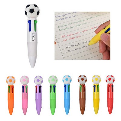Soccer Themed Mini Multicolor Pen 4" 1