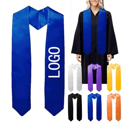 Custom American Bachelor Graduation Gown Shawl & Sash