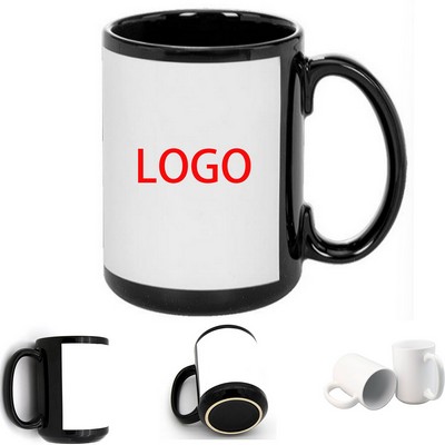 Professional 16oz Microwave Safe Full Color Sublimation Stoneware Ceramic Mug