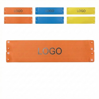 Holographic Event Wristband With Snap Lock Closure