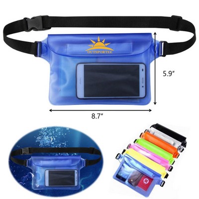 Universal Waterproof Waist Pouch Phone Case Dry Storage Bag