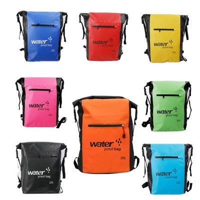25L Roll Top PVC Waterproof Backpack