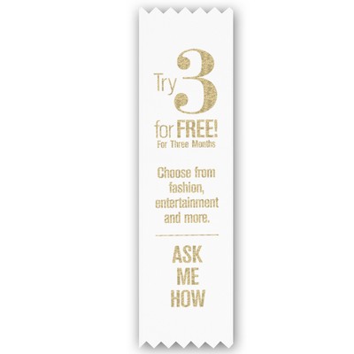 Custom Printed Pinked Top Ribbon (1 5/8"x6")