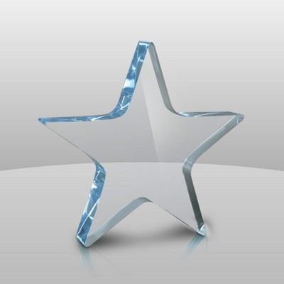 Blue Star Paperweight (5 1/4"x5 1/4"x1")