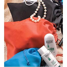 Satin Drawstring Gift & Jewelry Pouch (7 1/2"x14")