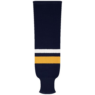 Buffalo Pro Series Blue Away Socks w/Gold & White Stripes