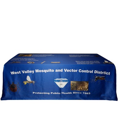 Full Color 6' Flat Table Cover (128"x86")