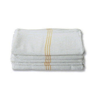 Bar Mop Double Rib w/Gold Pin Stripe 16x19 (Imprint Included)
