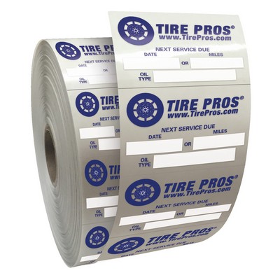 Static Service Stickers | Rectangle | 1 1/2" x 2 1/4"
