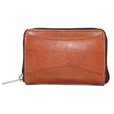 Ashlin® Designer Akelina British Tan Accordion Card Wallet