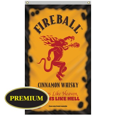 3' x 5' Single Reverse Knitted Polyester Vertical Banners
