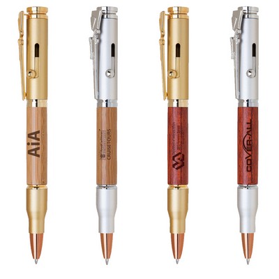 Wood Bolt Action Rifle Pen