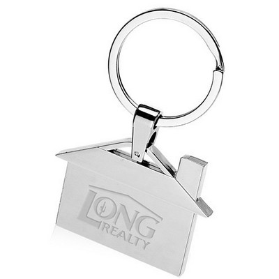 House Metal Key Chain
