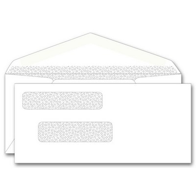 Dual Window Envelopes - for One-Write® Center Checks, Gummed Flap