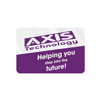 Rectangle Sticker | Round Corners | 3" x 4 1/2"| Clear Static | Static Back | Screen