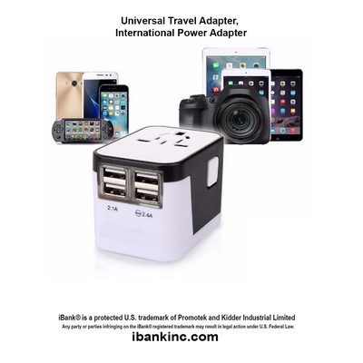 iBank ® World Travel Adapter for 150 countries