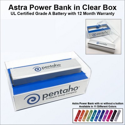 Astra Power Bank in Clear Box - 2200 mAh