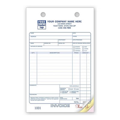 Service Register Forms (3 Part)