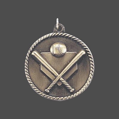Silver Baseball/Softball Medal (2")