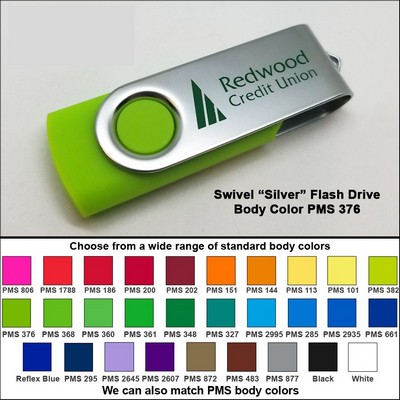Swivel Flash Drive - 2 GB Memory - Body PMS 376