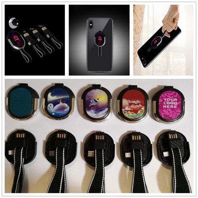 3-In-1 Phone Charger, Grip & Stand - Type - C