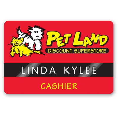 Full Color Vinyl I.D. Badge (3" x 2")